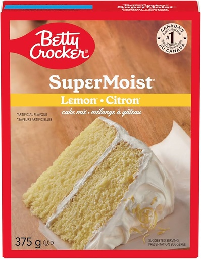 [BAK00655] BETTY CROCKER SUPER MOIST LEMON 375G