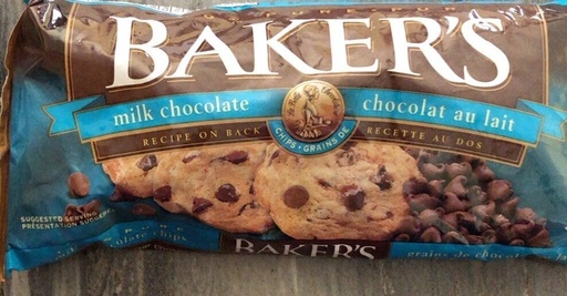 [BAK00750] BAKER'S CHIPS MILK CHOCOLATE 300G