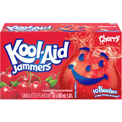 [BEV00800] KOOL-AID JAMMERS CHERRY 10POUCHES