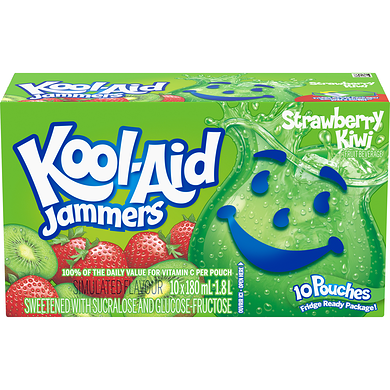 [BEV00806] KOOL-AID JAMMERS STRAW-KIWI 10POUCHES
