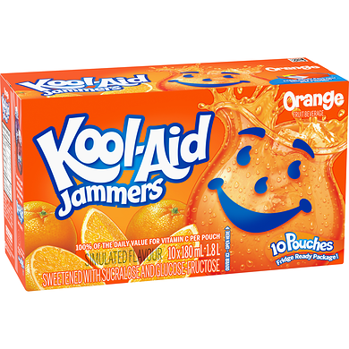 [BEV00808] KOOL-AID JAMMERS ORANGE /10PK