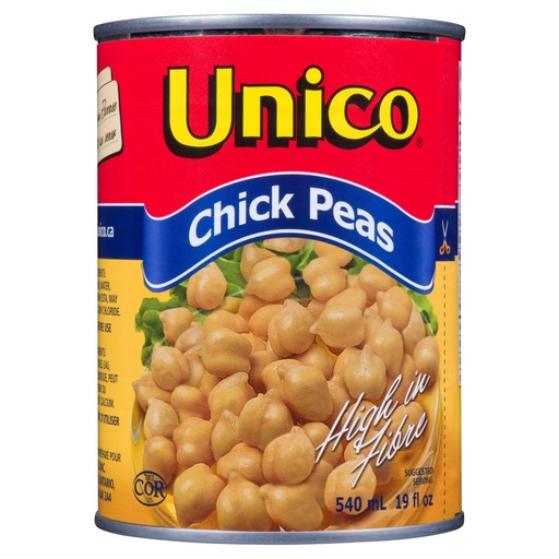[CAF00100] UNICO CHICK PEAS 540ML