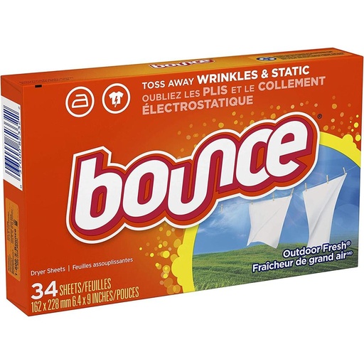 [3322] BOUNCE SHEETS OUTDOOR FRESH 34CT