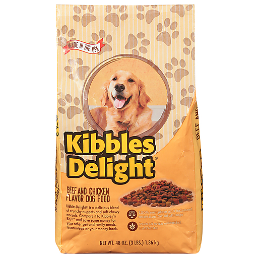 [3072C] KIBBLES DELIGHT BEEF & CHICKEN 3LB