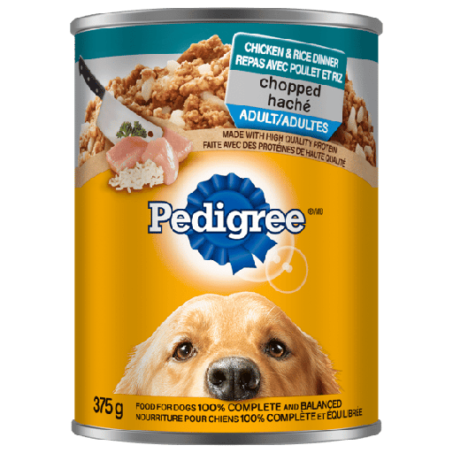 [023100019079] PEDIGREE CHOPPED CHICKEN & RICE 375G