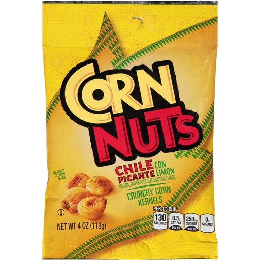 [071159076550] CORN NUTS CHILE PICANTE 4OZ