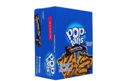 [9210.] POPTARTS FROSTED CHOCOLATE CHIP 6CT