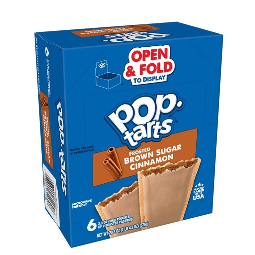 [04612] POPTARTS FROSTED BROWN SUGAR CINNAMON 6CT