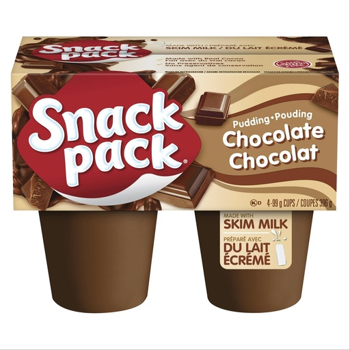 [058807413257] SNACK PACK CHOC. 4CT 99G
