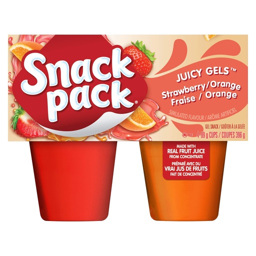 [058807412120] SNACK PACK STRAW/ORANG 4CT 99G