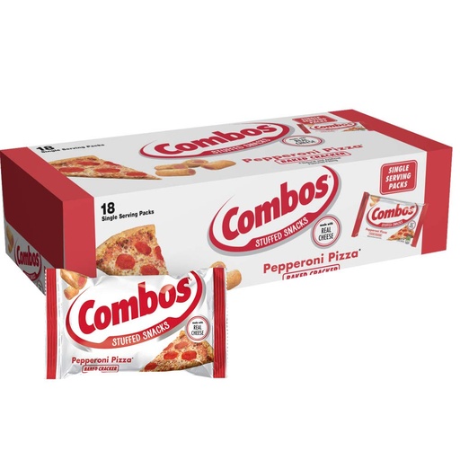 [0300P] COMBOS PEPPERONI PIZZA CRACKER 18CT