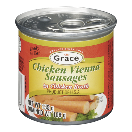 [MET00105] GRACE CHICKEN VIENNA SAUSAGES 130G