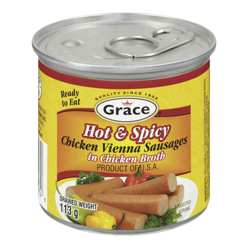 [MET00106] GRACE CHICKEN VIENNA HOT & SPICY 130G