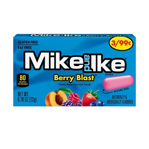 [1268C] MIKE & IKE BERRY BLAST 22g 24CT
