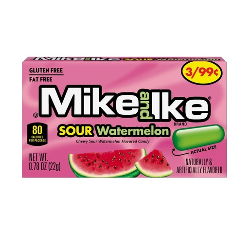 [5457] MIKE & IKE SOUR WATERMELON 22g 24CT