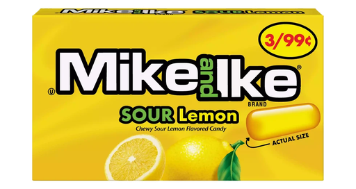 [1268L] MIKE & IKE SOUR LEMON 22g 24CT