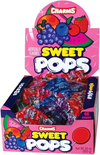 [014200337064] CHARMS SWEET POPS 48CT 850G