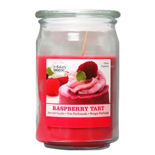 [806712105541] CANDLE IN JAR RASPB. TART 15OZ