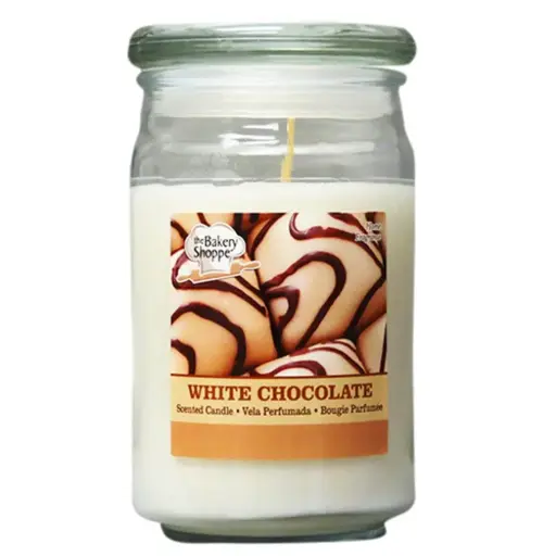 CANDLE IN JAR WHT. CHOCOLATE 15OZ