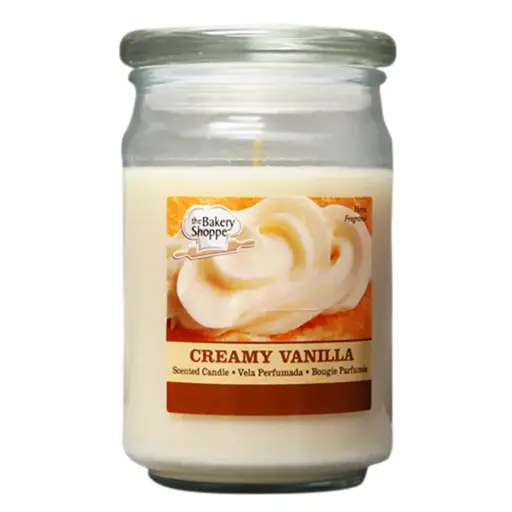 [806712105633] CANDLE IN JAR CREAMY VANILLA 15OZ