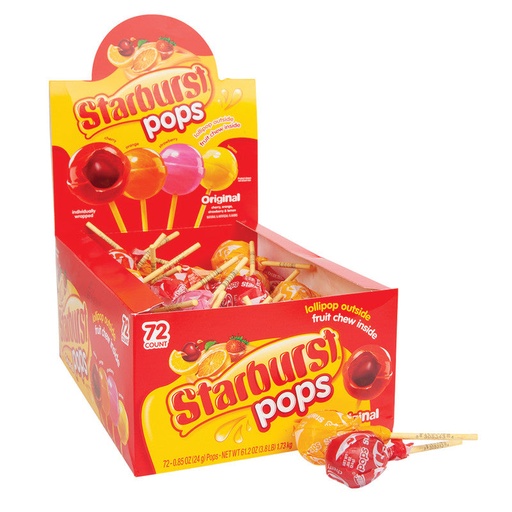 [0344] STARBURST POPS ORIG 72CT 1.73KG