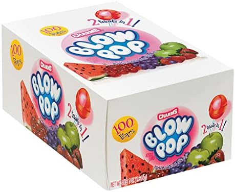 [0692/1240] CHARMS BLOW POP ASSORTED 100CT 1.84KG