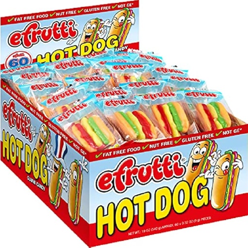 [813805005053] E.FRUTTI HOT DOG 60CT 540G