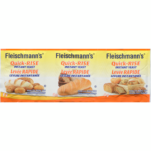 [064217007000406] FLEISCHANN'S QUICK RISE YEAST STRIP 2X20 / 24G 