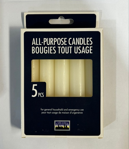 [CL10530] ALL PURPOSE CANDLES 5PCS 