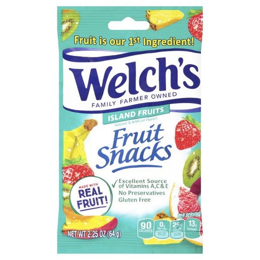 [0358H] WELCH'S ISLAND FRUITS 2.25OZ