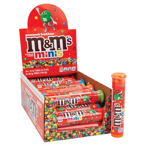 [1178K] M&M MINIS PEANUT BUTTER 24CT 49.3G (US)