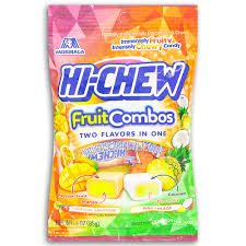 [850017589421] HI-CHEW PEG BAG FRUIT COMBOS 85G