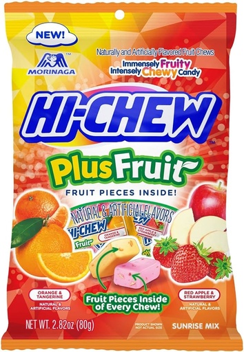 [9032/1346G] HI-CHEW PEG BAG PLUS FRUIT 80G