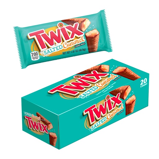[040000574583] TWIX SALTED CARAMEL KING. S 20CT 79.9G (US)