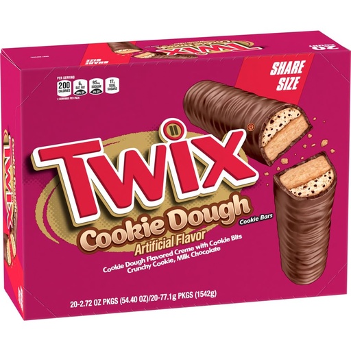 [1166F] TWIX COOKIE DOUGH K.S. 20CT 77.1G (US)