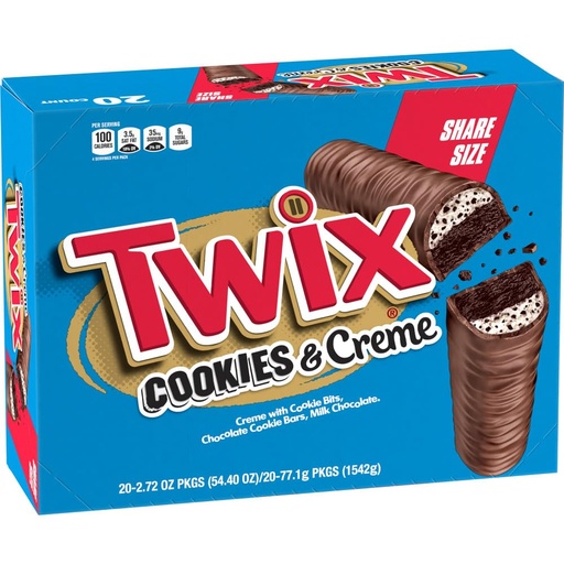 [1898] TWIX COOKIE & CREME KING.S  20CT 77.1G (US)