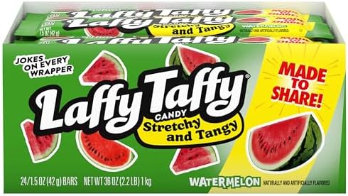 [2360] LAFFY TAFFY CANDY WATERMELON 24CT 1.02KG