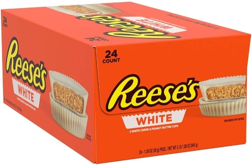 [1014] REESE'C WHITE PB CUP 24CT 39G (US)