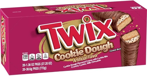 [040000583523] TWIX COOKIE DOUGH 20CT 38.6G (US)