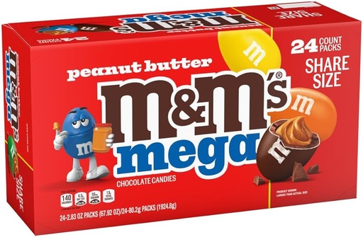 [040000380603] M&M PEANUT BUTTER 24CT 80.2G (US)
