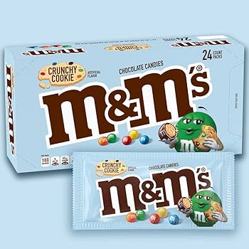 [040000580898] M&M CRUNCHY COOKIE 24CT 38.3G (US)