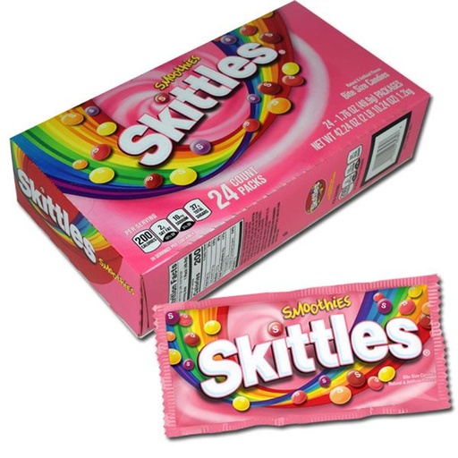 [022000284808] SKITTLES SMOOTHIES 24CT 1.2KG