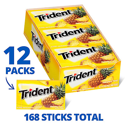 [1286K] TRIDENT PINEAPPLE TWIST 12PK