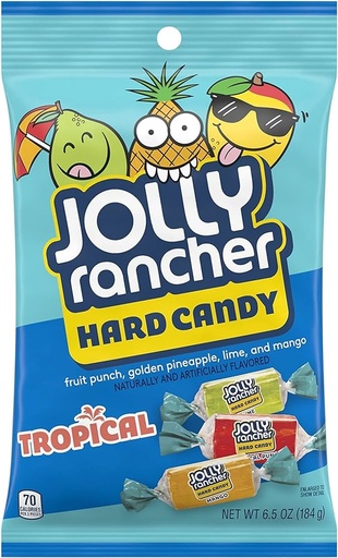 [010700702685] JOLLY RANCHER PEG TROPICAL 6.5OZ
