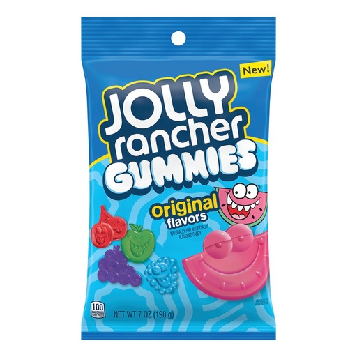 [010700702623] JOLLY RANCHER PEG GUMMIES ORIG 7OZ