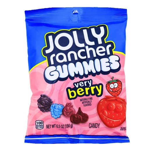 [010700557094] JOLLY RANCHER GUMMIES VERY BERRY 6.5OZ