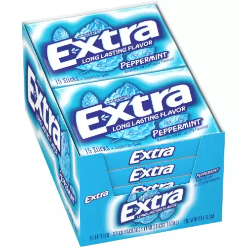 [022000159526] EXTRA GUM PEPPERMINT 10PK