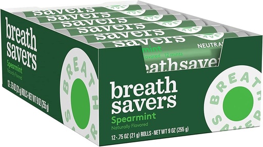 [034000714339] BREATHSAVER SPEARMINT 15/24 CT