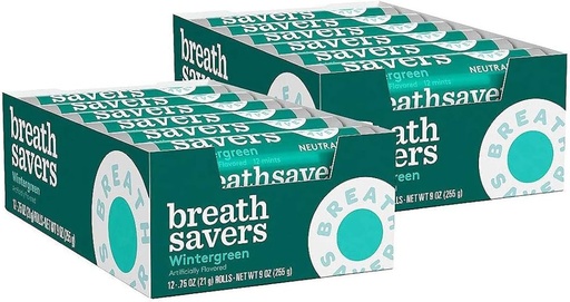 [1185W] BREATHSAVER  WINTERGREEN 15/24 CT