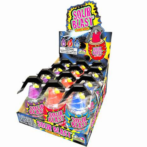 [072084120455] SOUR SPRAYER CANDY ASST. 12CT